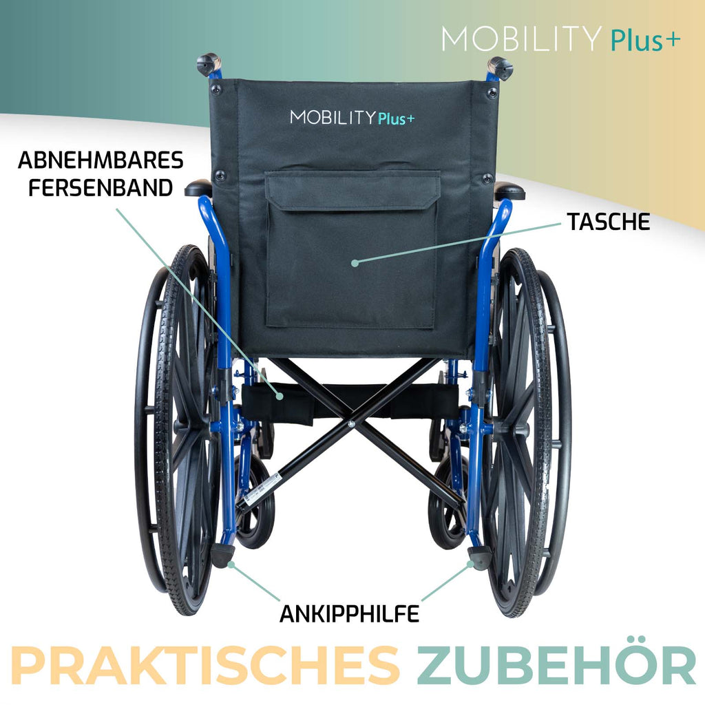 Rollstuhl RIO Rückseite mit Tasche Nova Mobila
