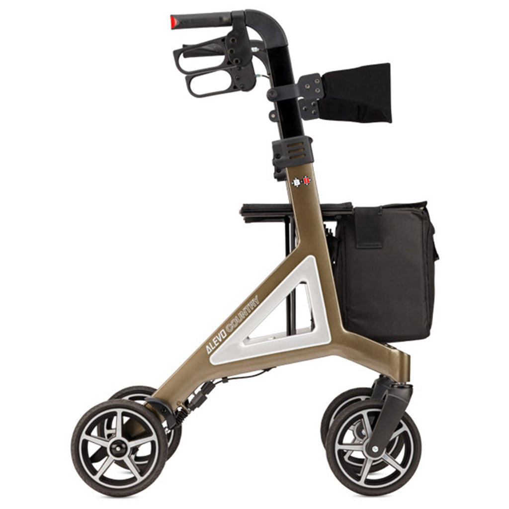 Rollator ALEVO COUNTRY - Das Offroad-Designerstück | Platin