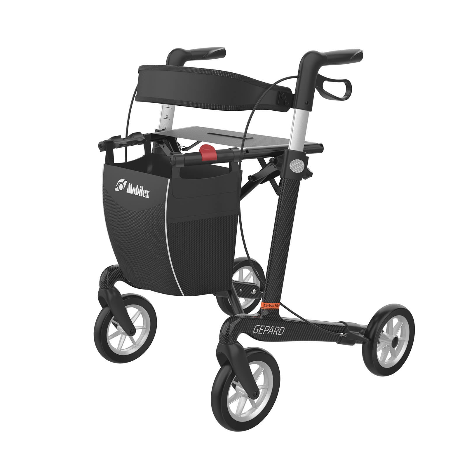 Carbon Rollator GEPARD Soft | Schwarz