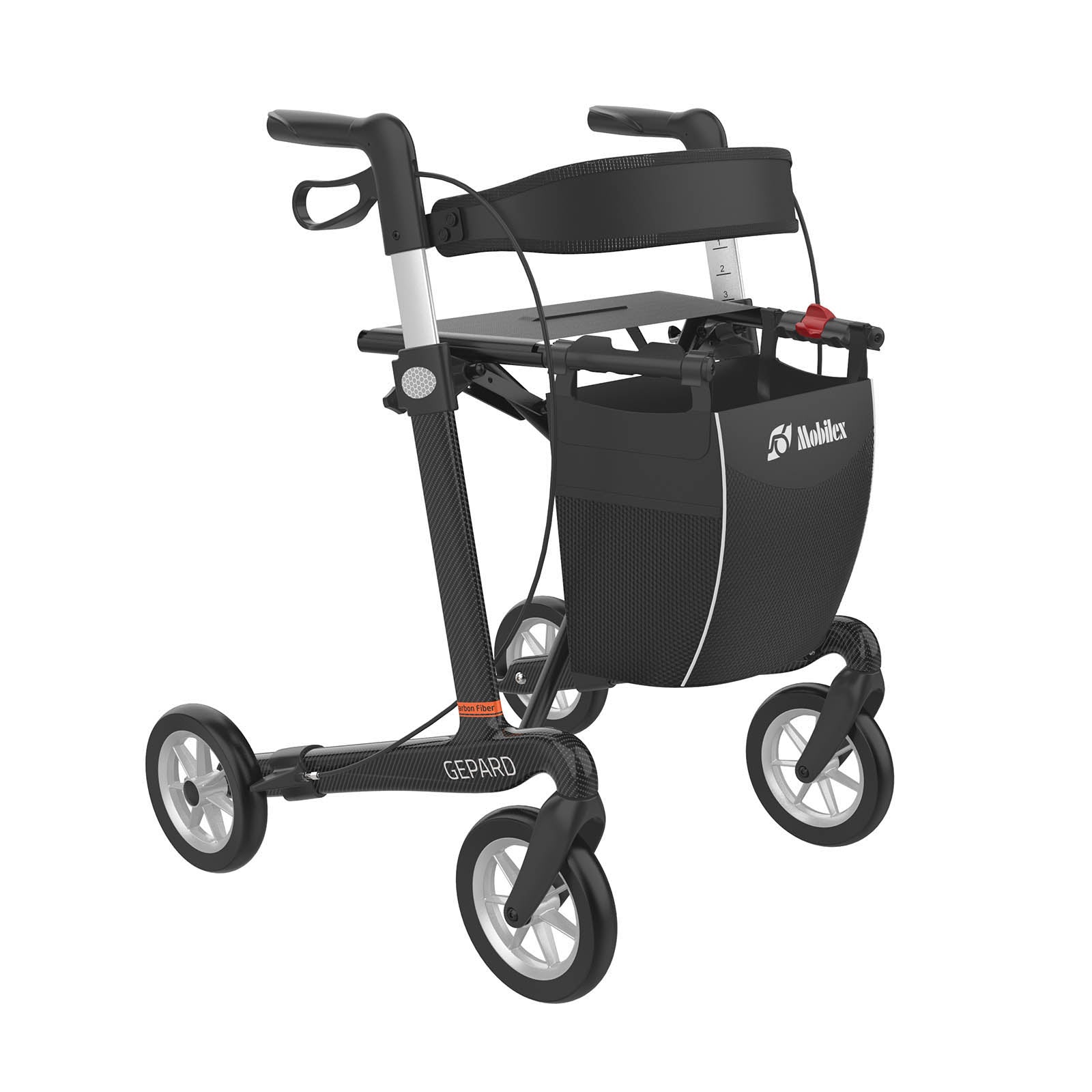 Carbon Rollator GEPARD Soft | Schwarz