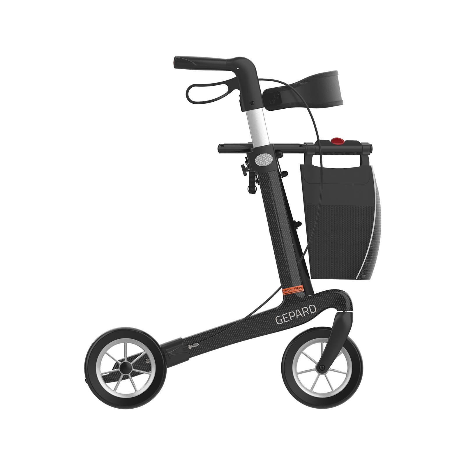 Carbon Rollator GEPARD Soft | Schwarz
