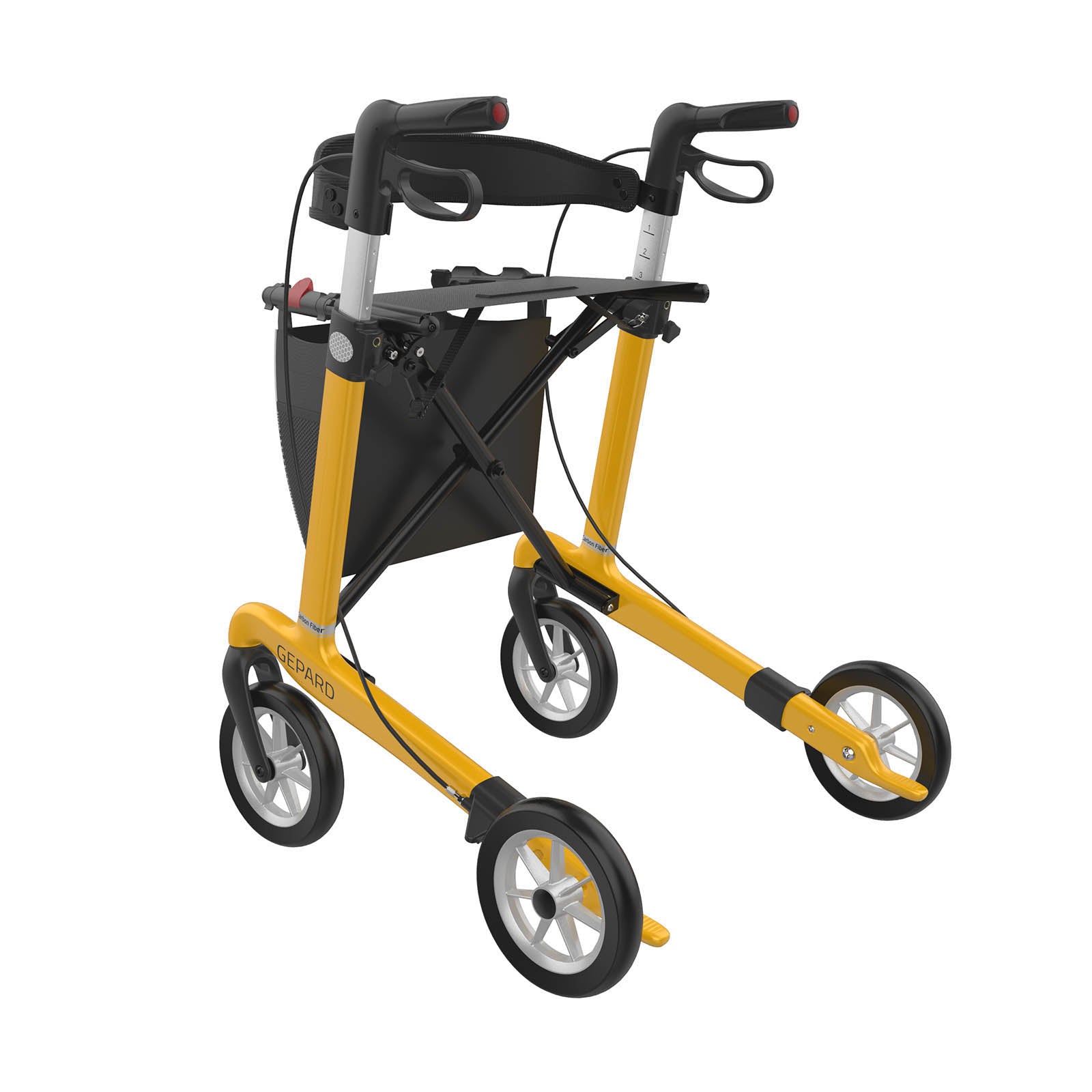 Carbon Rollator GEPARD Soft | Gelb