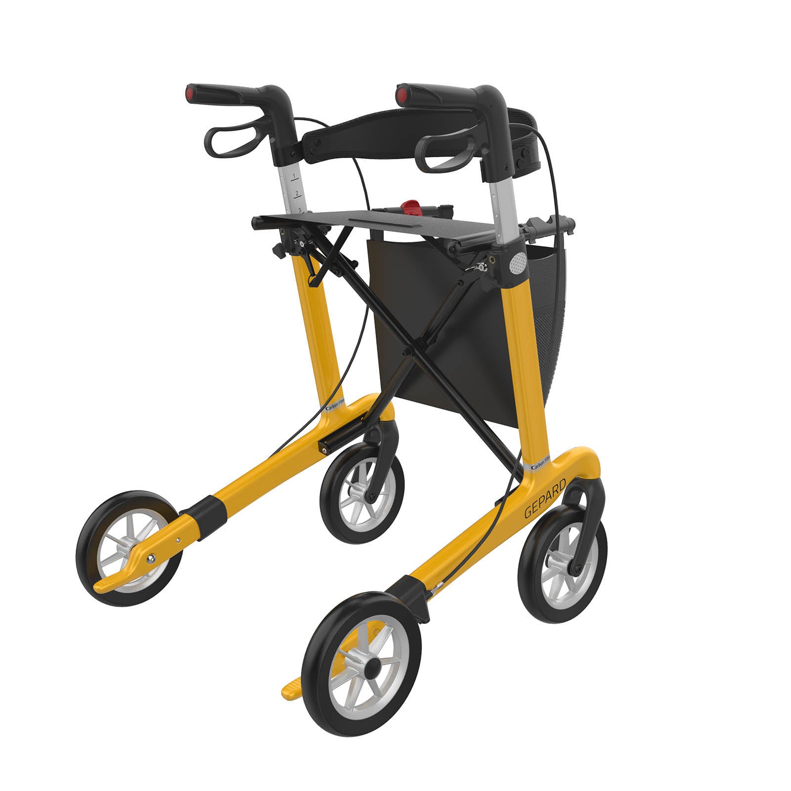 Carbon Rollator GEPARD Soft | Gelb