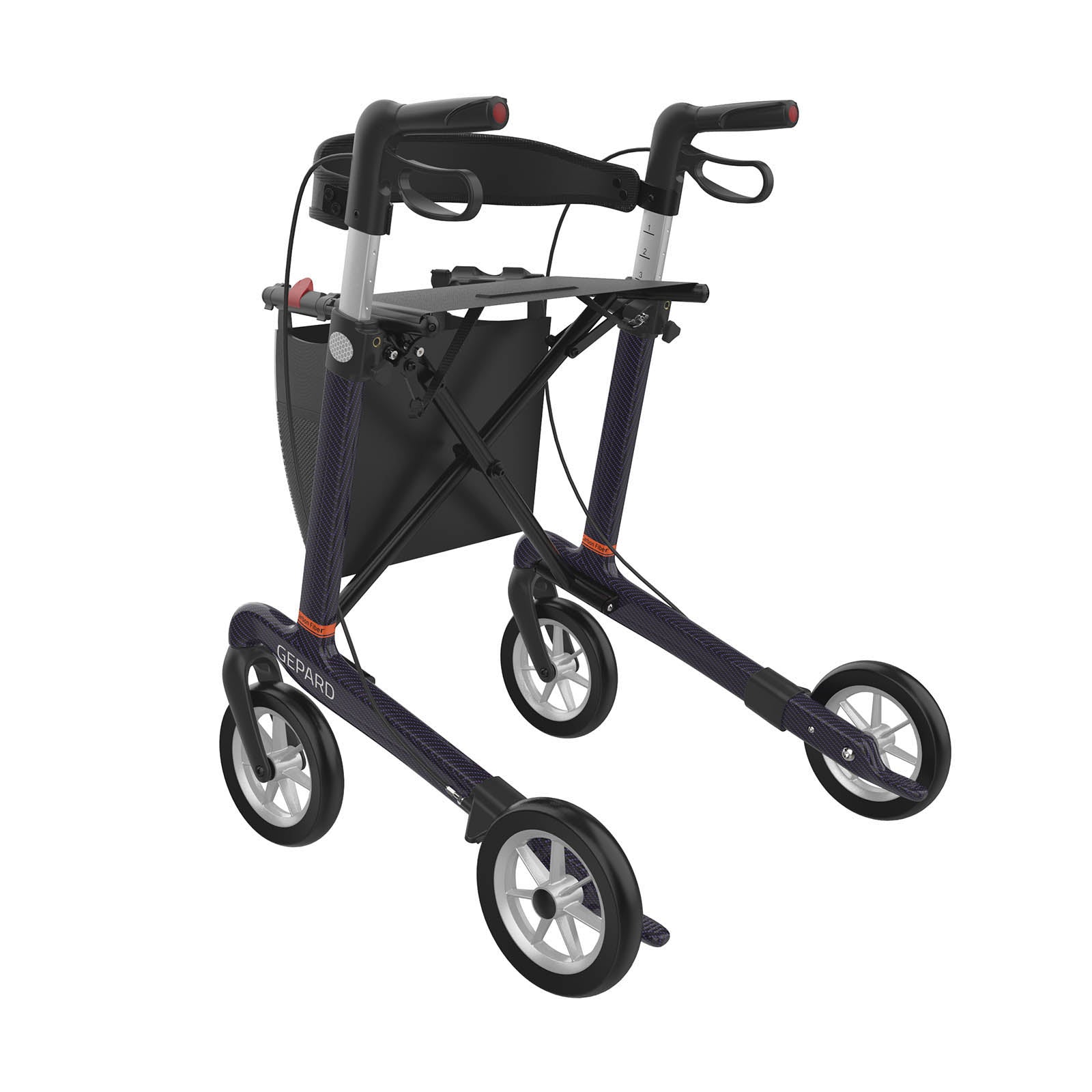 Carbon Rollator GEPARD Soft | Lila