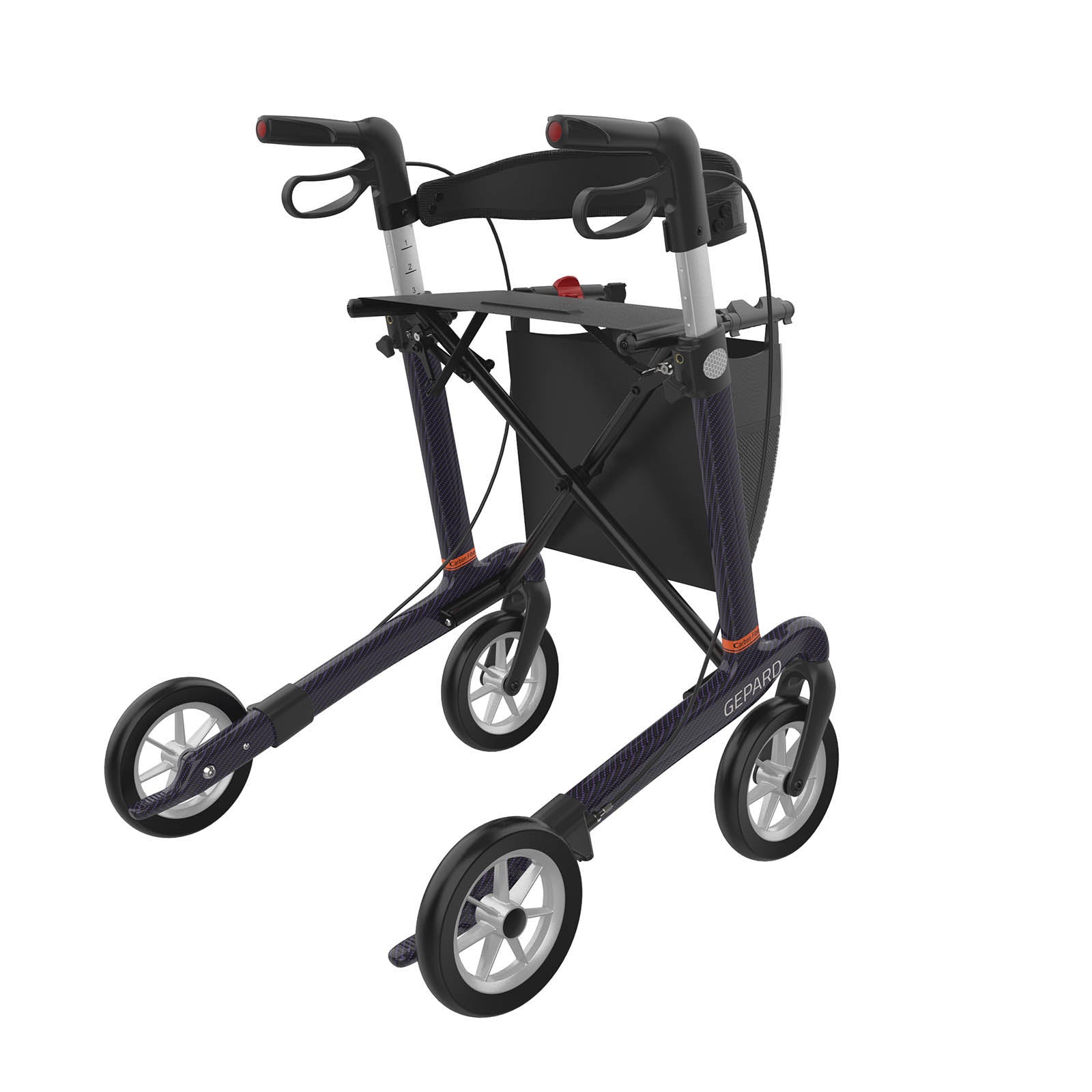 Carbon Rollator GEPARD Soft | Lila