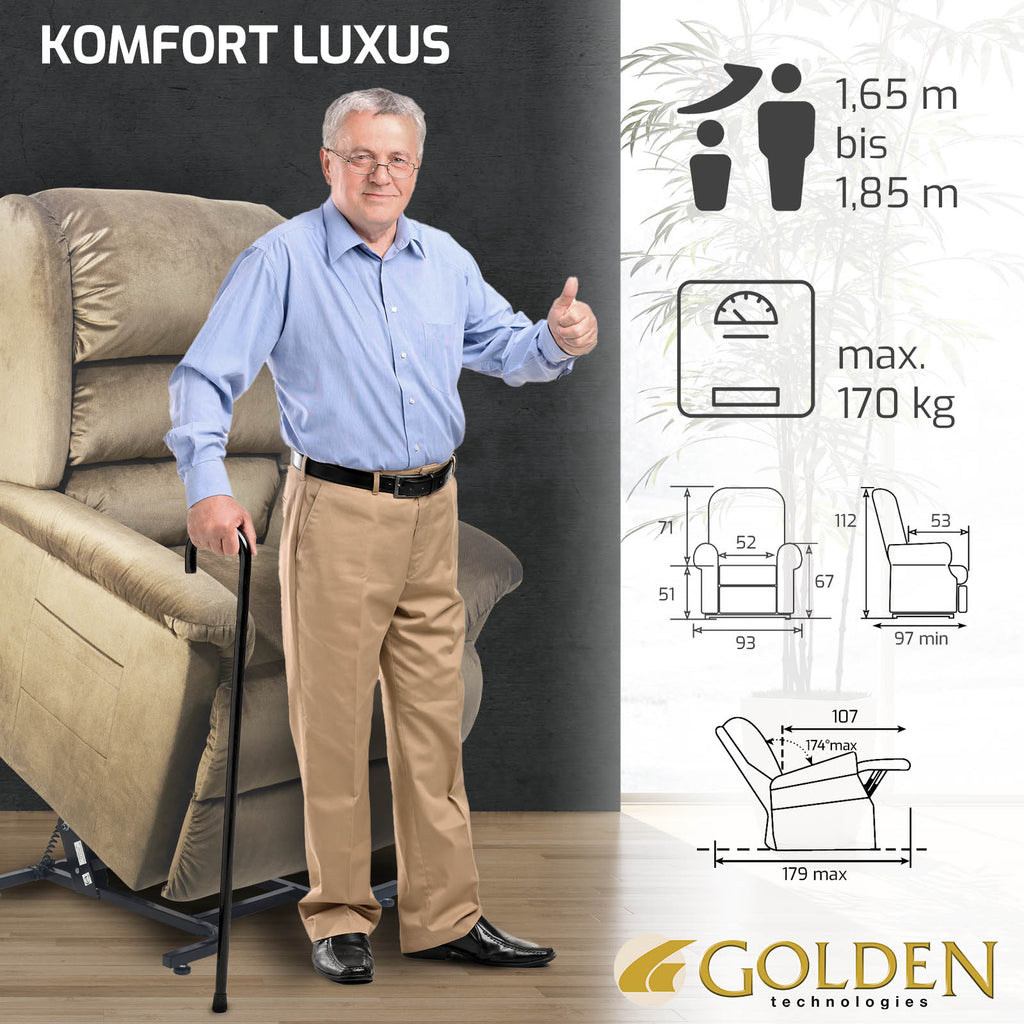 GOLDEN KOMFORT LUXUS 2 Motoren | Soft Touch Beige market:de