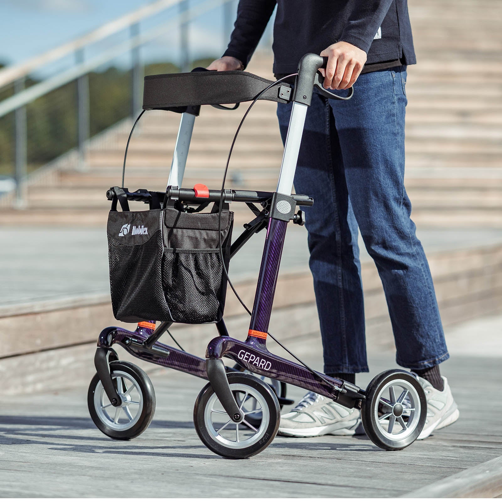 Carbon Rollator GEPARD Soft | Lila