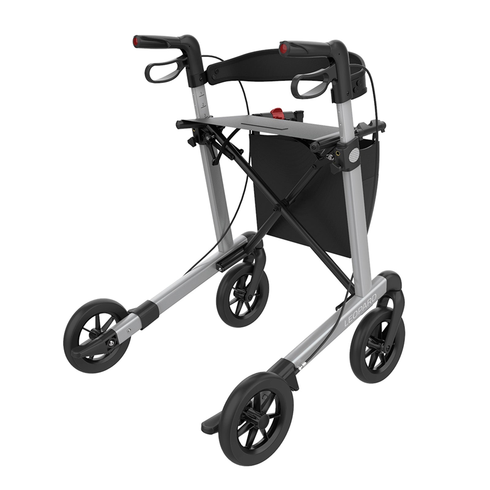 Rollator Leopard Soft | Silber