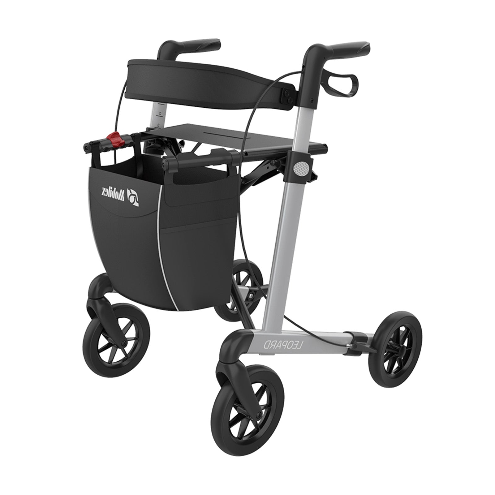 Rollator Leopard Soft | Silber