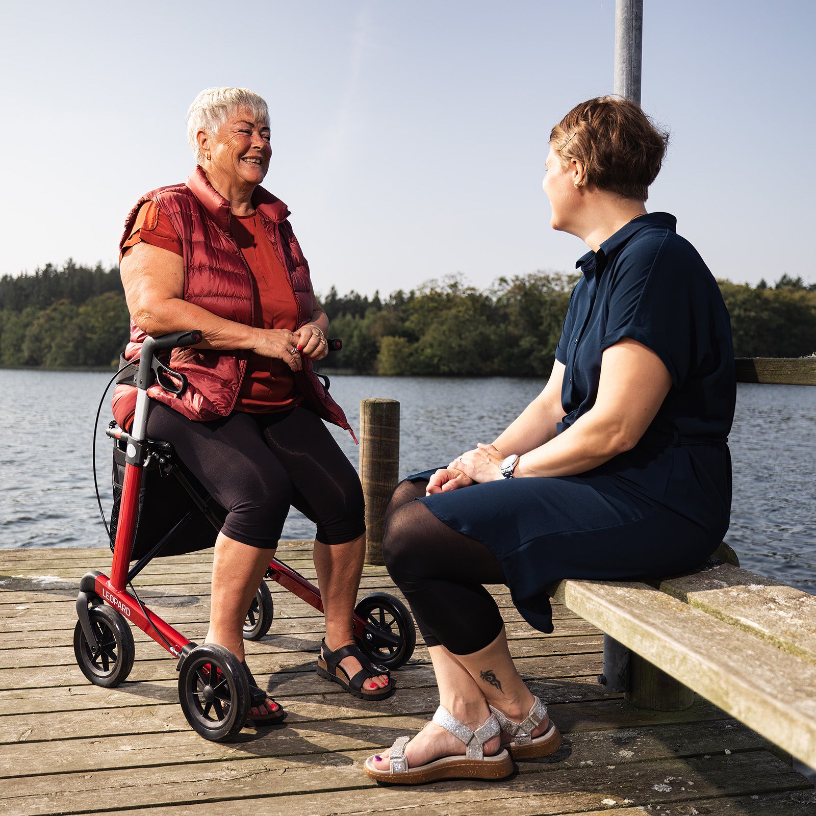 Rollator Leopard Soft | Rot