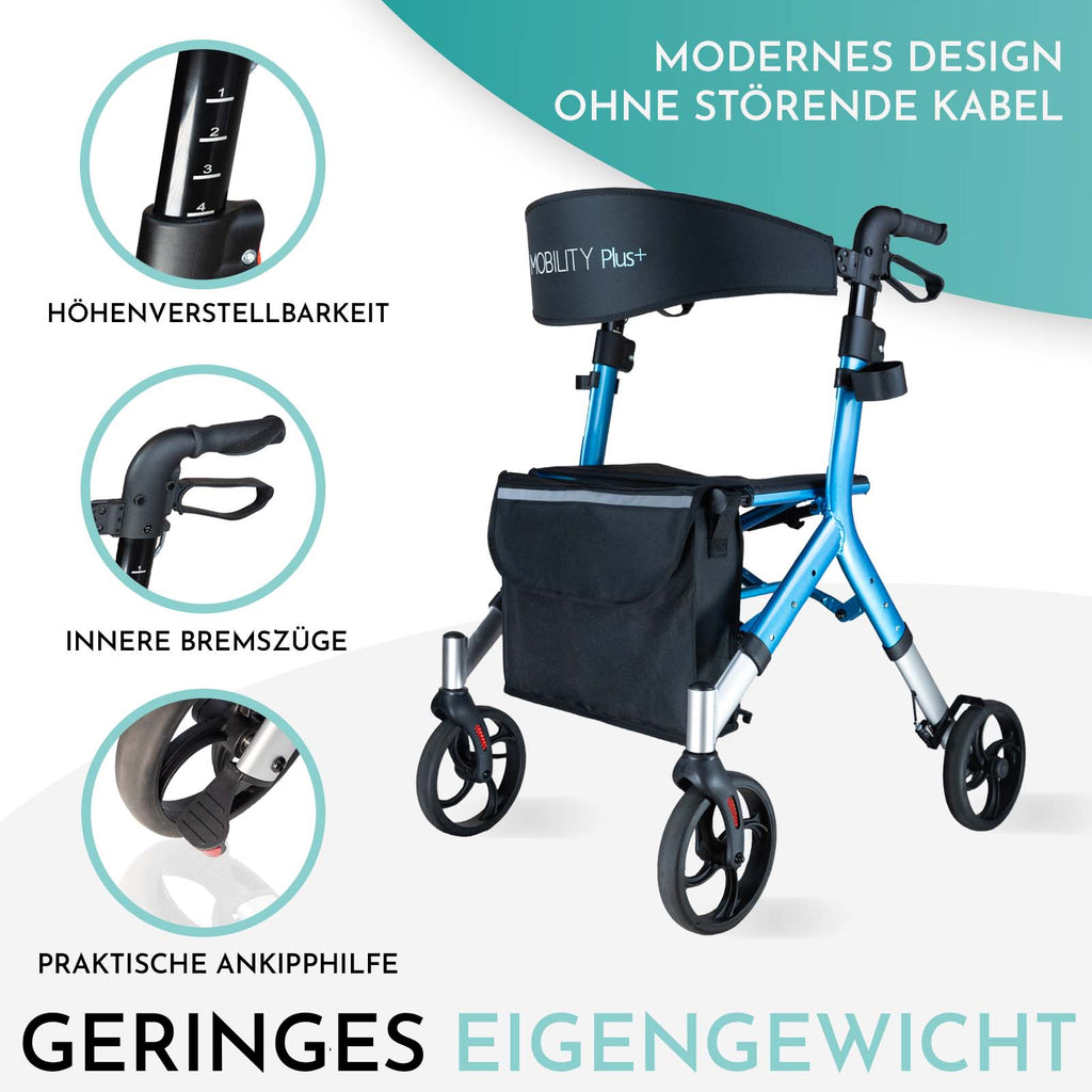 Rollator DR10+ Übersicht | Blau