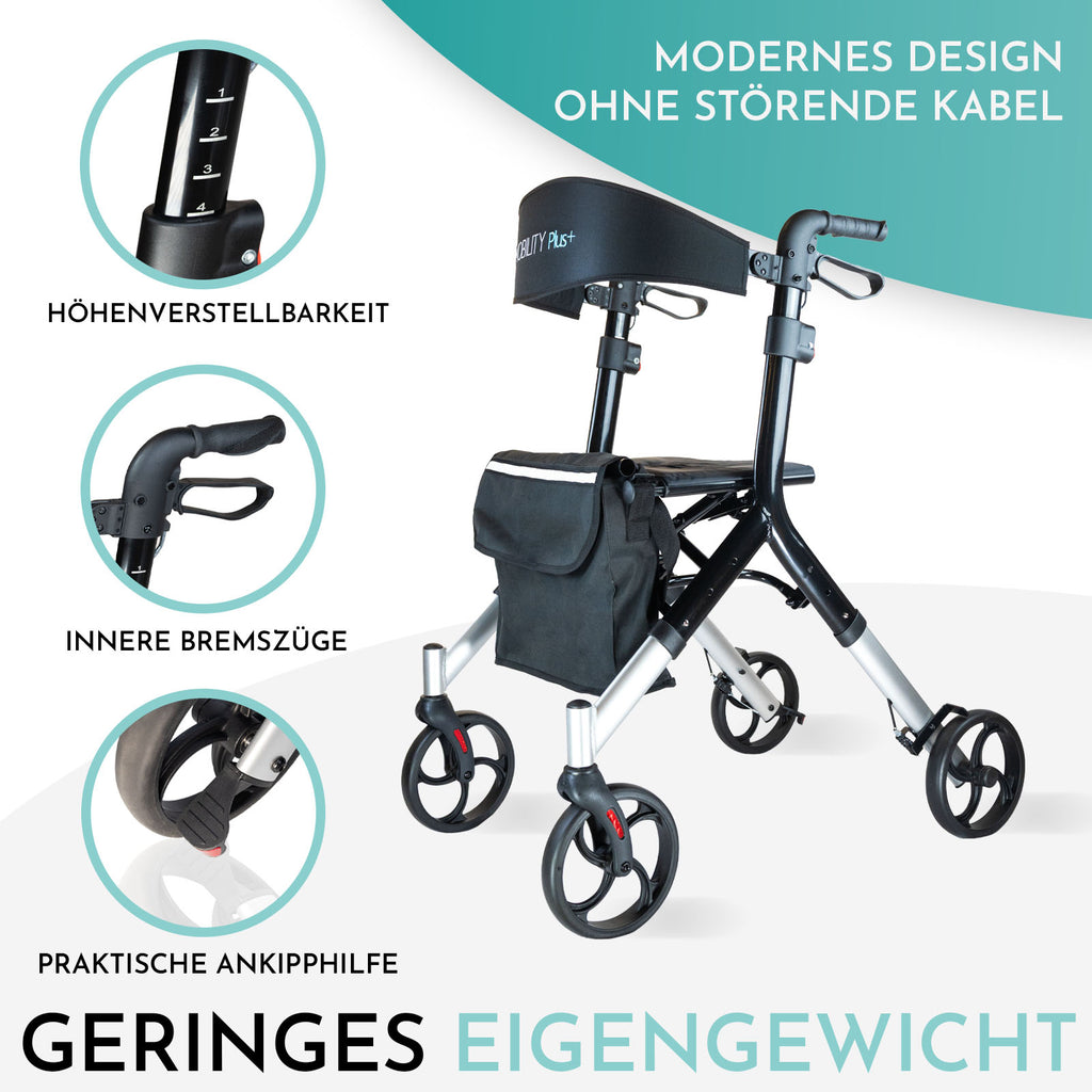 Rollator DR10+ Übersicht | Schwarz