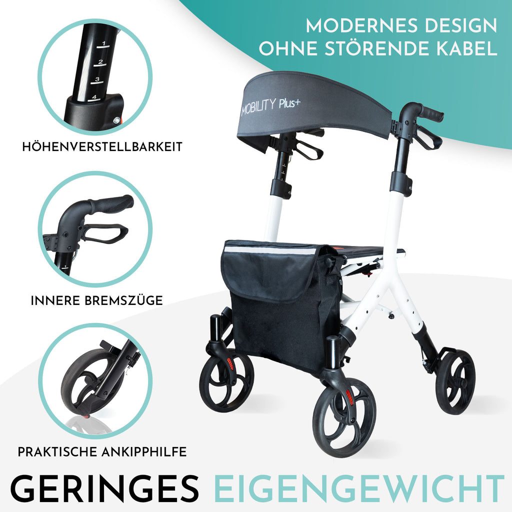 Rollator DR10+ Übersicht | Weiß
