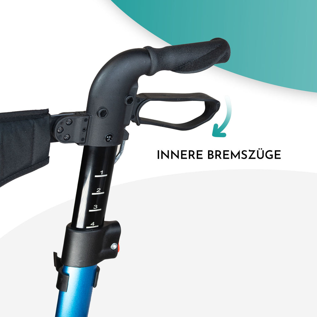 Rollator DR10+ Bremszüge | Blau