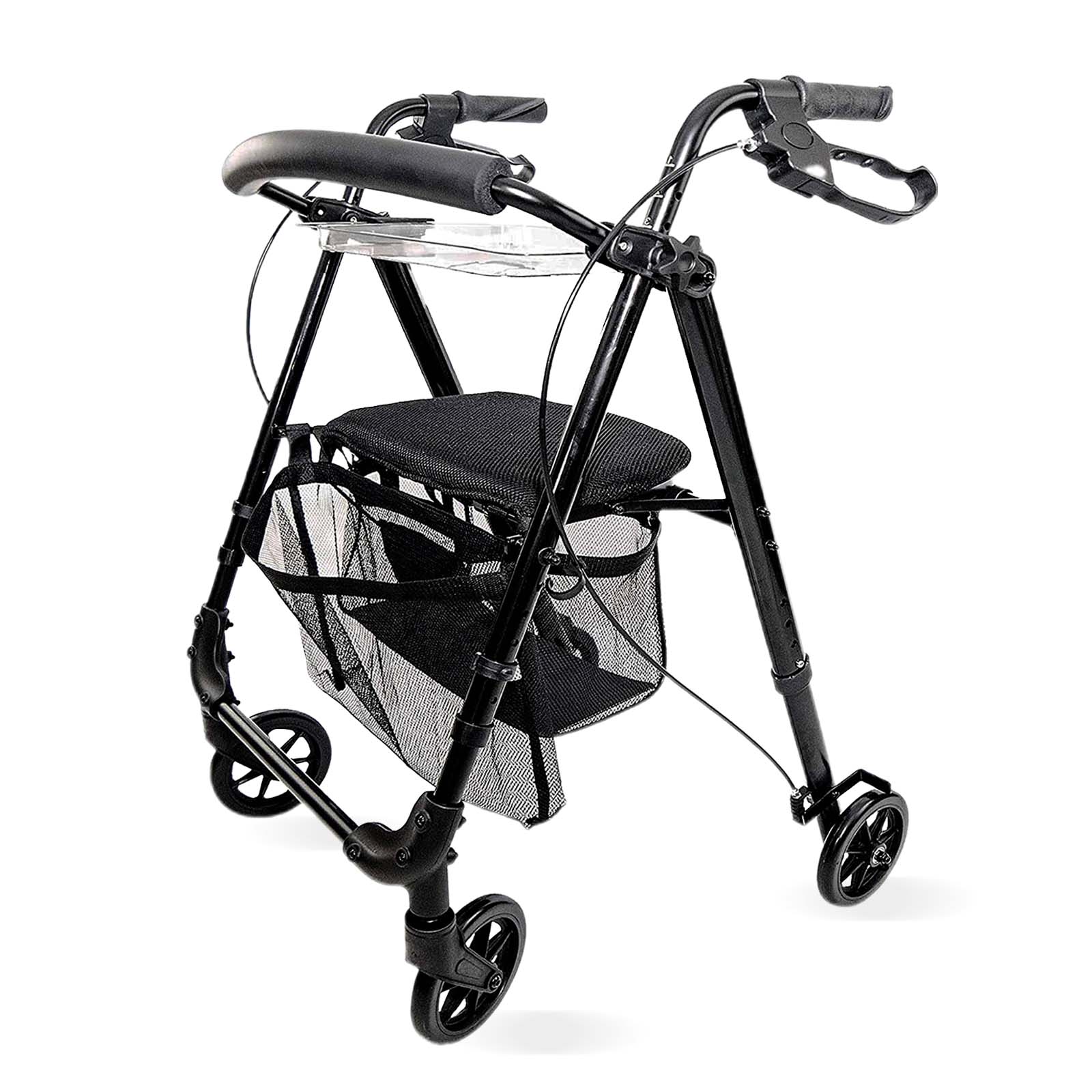 Indoor Rollator IR10+ für die Wohnung | Schwarz Noir