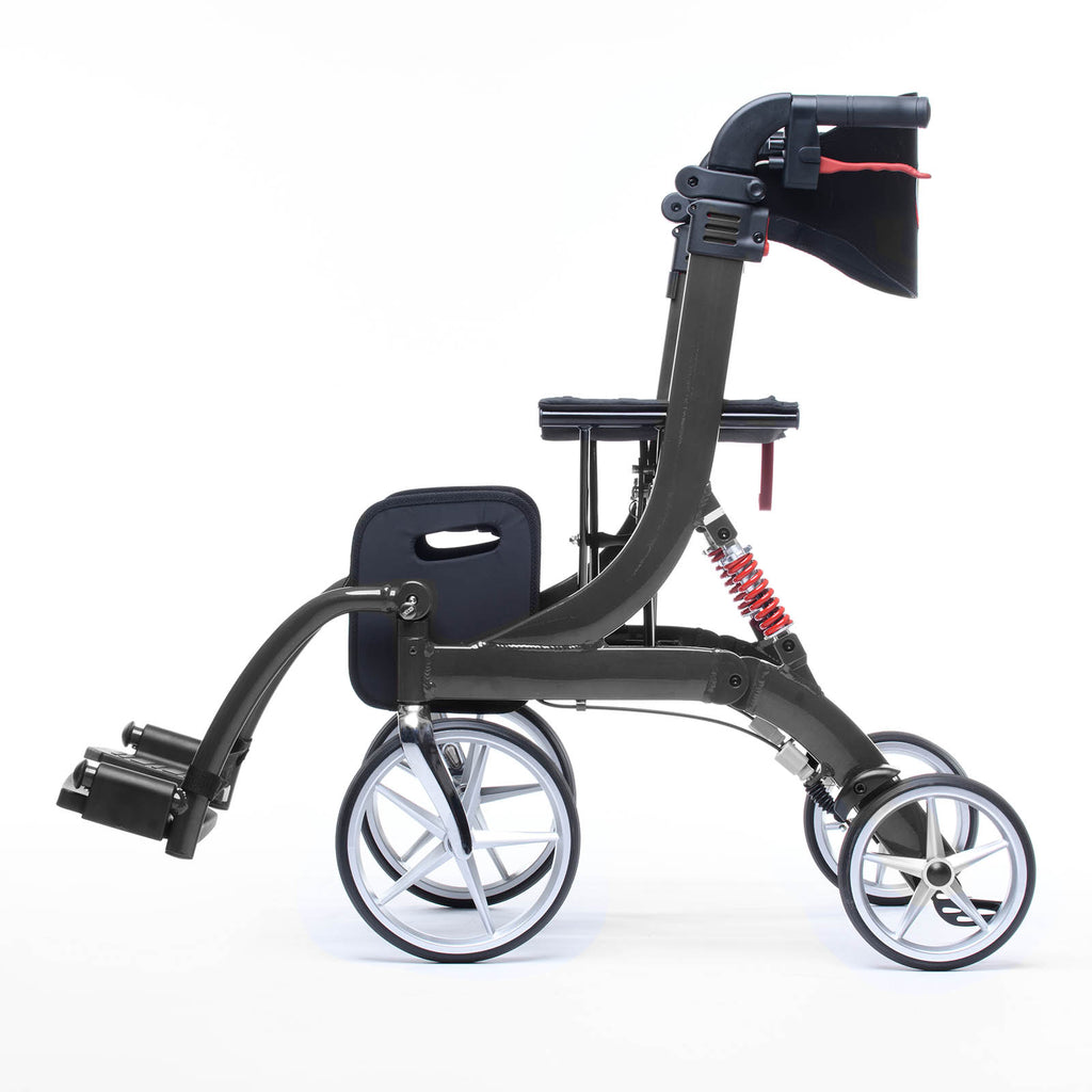Spring Vario - Rollator mit Rollstuhl Funktion | Graphitgrau Gris graphite