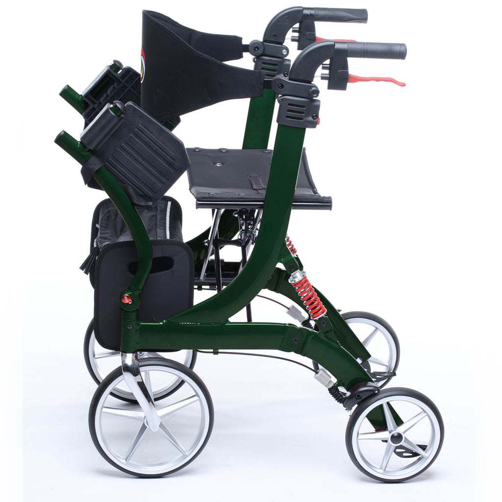 Spring Vario - Rollator mit Rollstuhl Funktion | Jadegrün