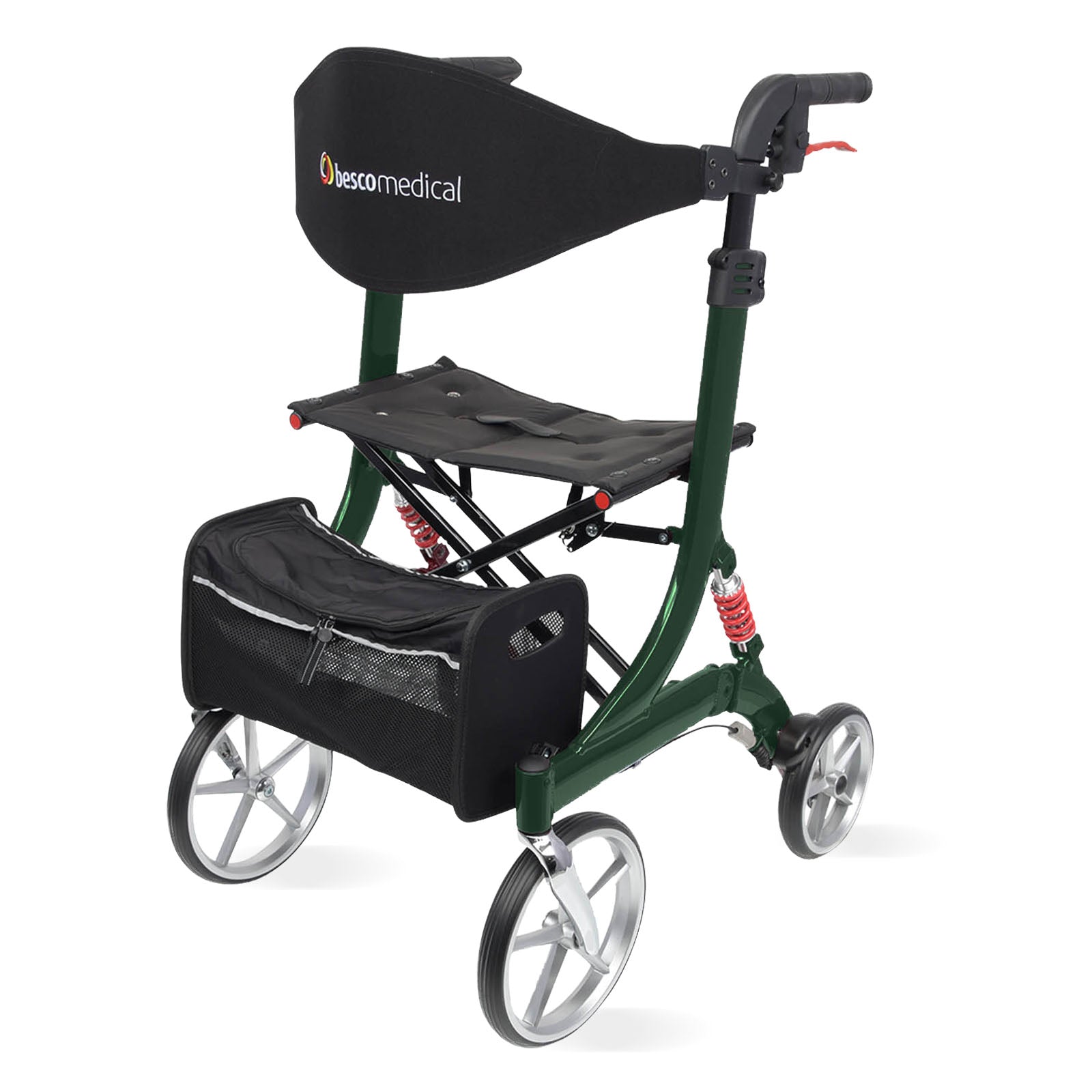 Rollator SPRING - Das Original mit der roten Feder | Jadegrün