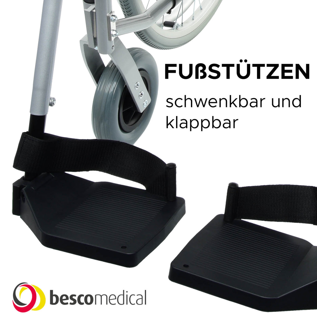Rollstuhl PRIMUS ML 2.0 - einstellbare Fußstützen | INFO | market:de