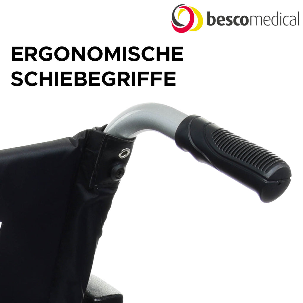 Rollstuhl PRIMUS ML 2.0 Basic mit ergonomischen Schiebegriffen | INFO | market:de