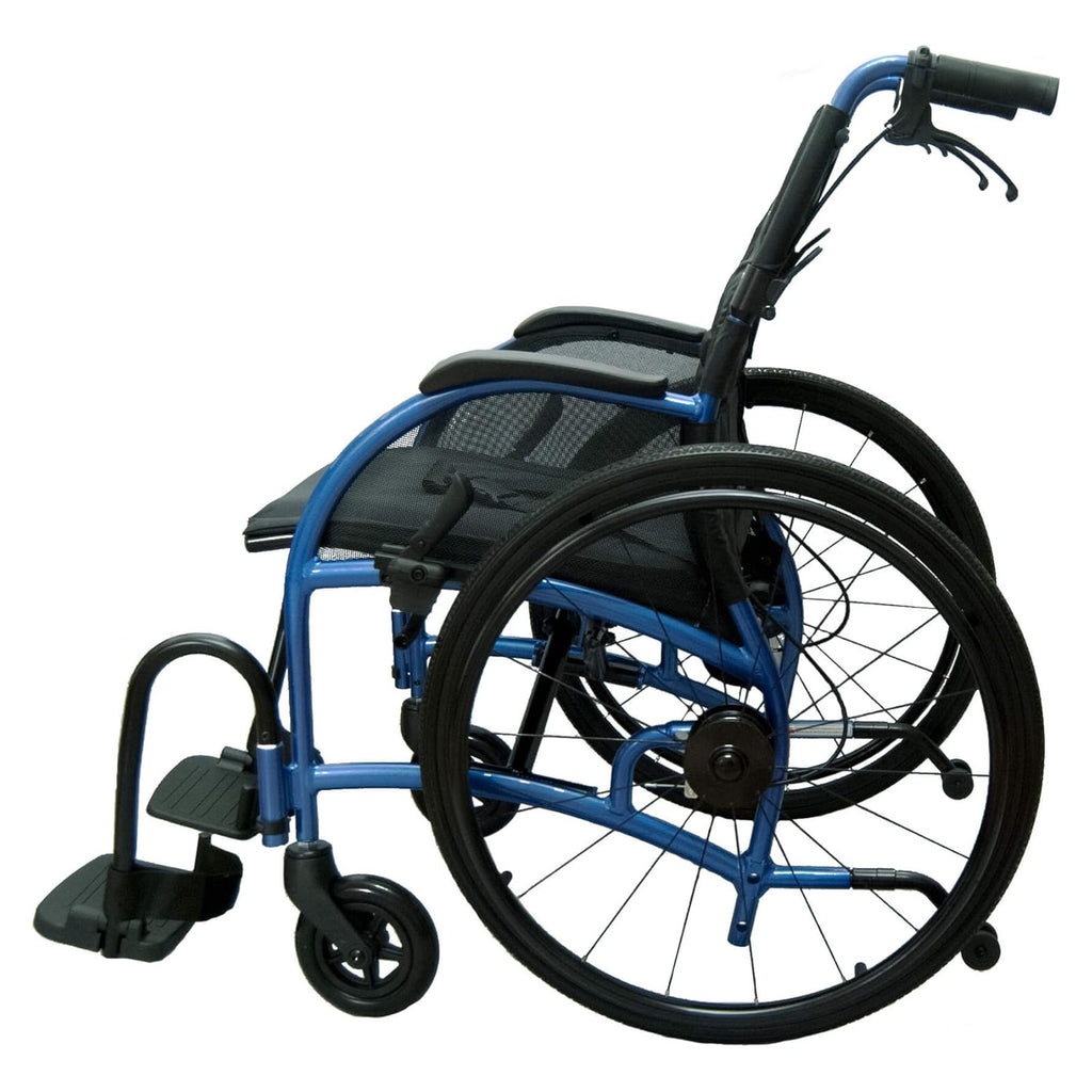 Rollstuhl STRONGBACK - Leichtgewicht Faltrollstuhl - Mit Trommelbremse