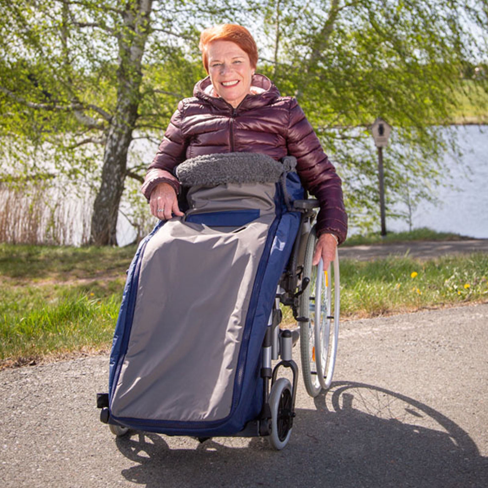 Schlupfsack Royal Exklusiv | Marine/Grau