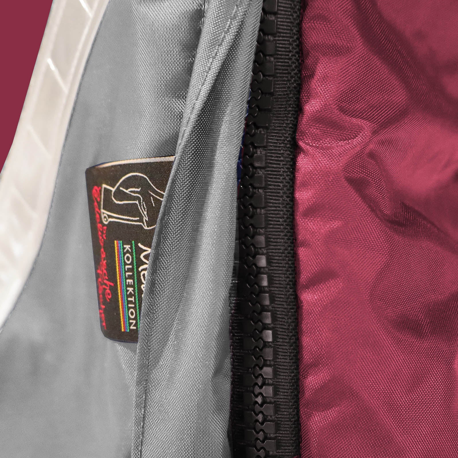 Schlupfsack TRENDY | Weinrot/Grau