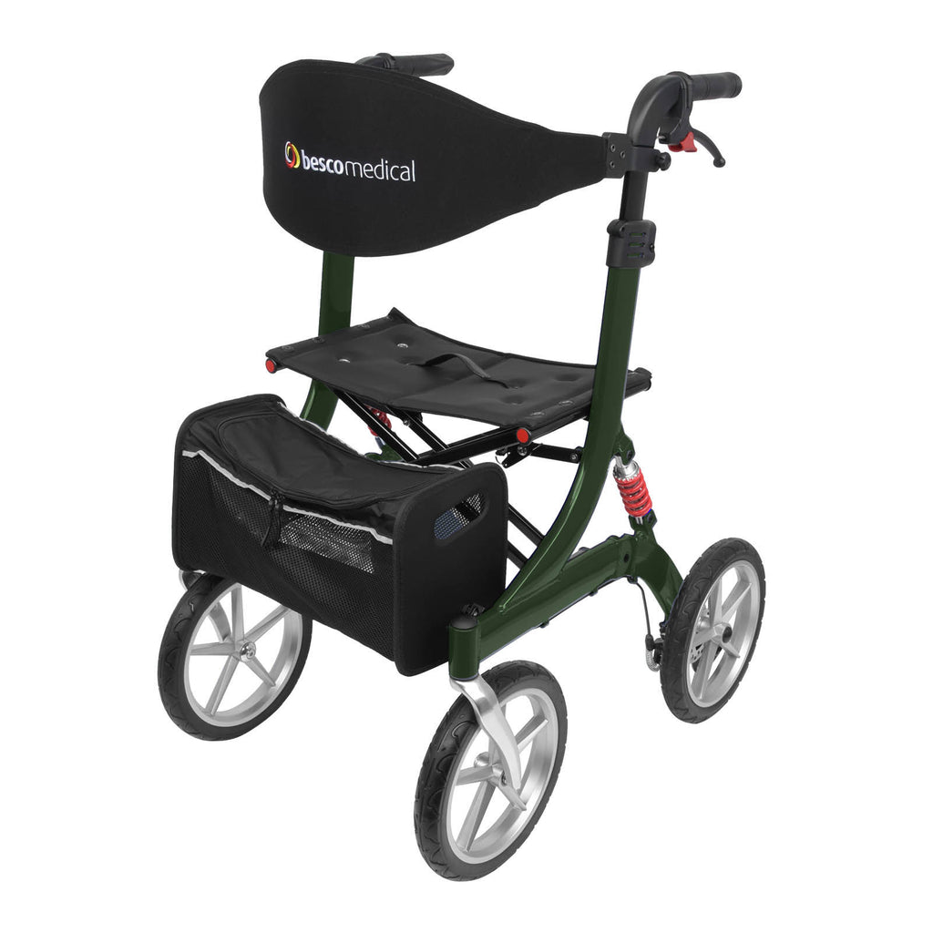 Outdoor Rollator SPRING CC | Jadegrün