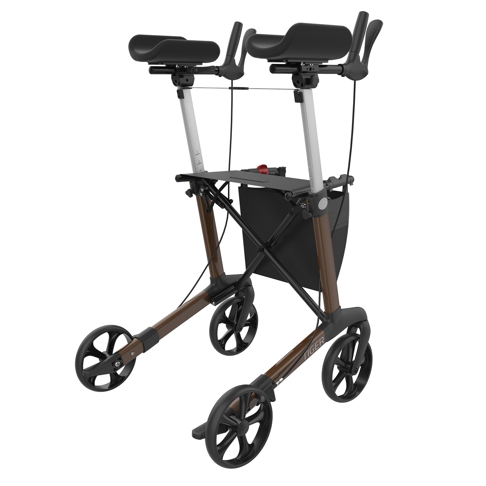 Arthritis Rollator Tiger | Metallic Braun Marron métallique