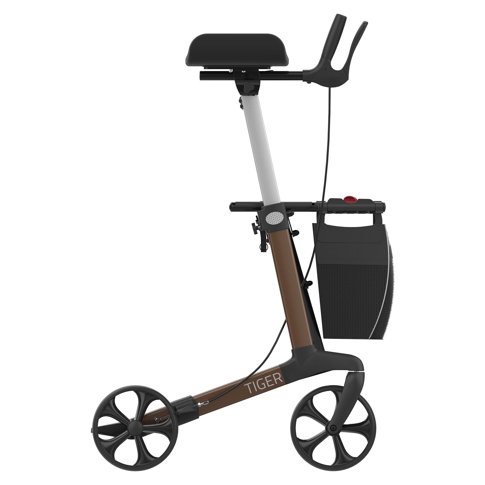 Arthritis Rollator Tiger | Metallic Braun Marron métallique
