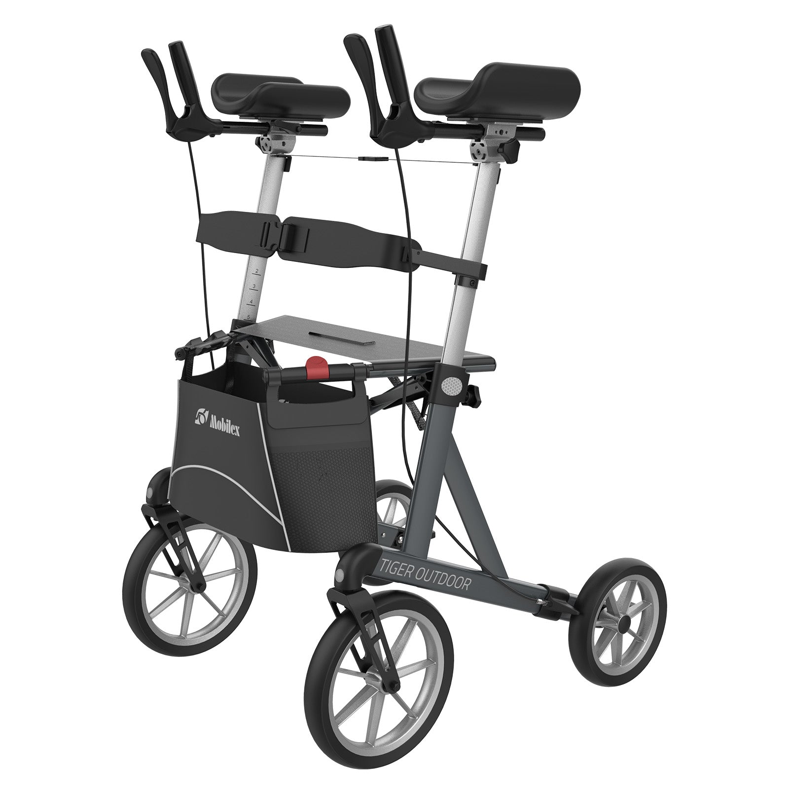 Arthritis Rollator Tiger Outdoor | Anthrazitgrau Gris anthracite