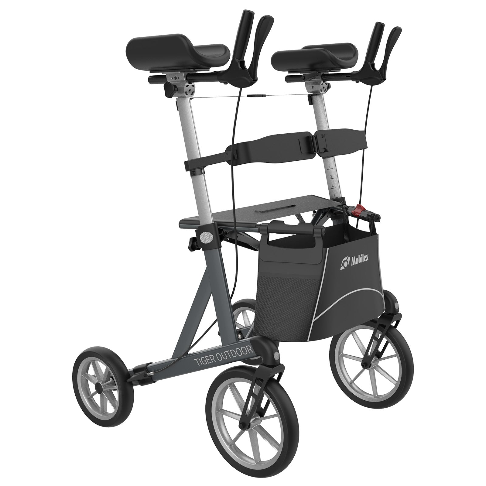 Arthritis Rollator Tiger Outdoor | Anthrazitgrau Gris anthracite