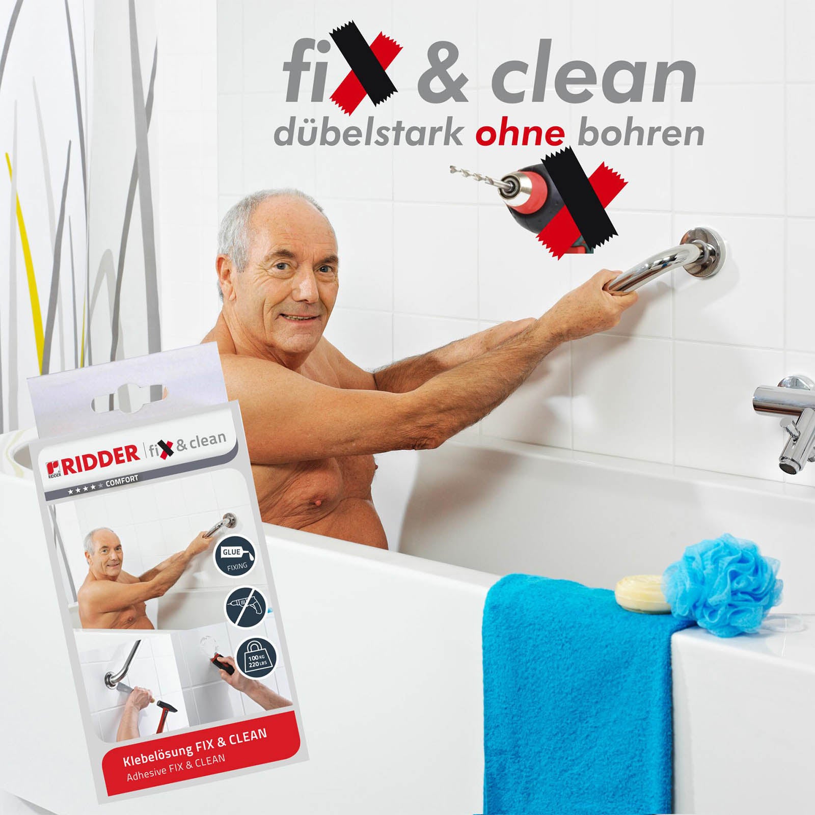Montagekleber Fix&Clean ohne Bohren